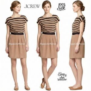 J.Crew NWT RARE Silk crepe de chine pleated mini skirt *shop@iamarrior